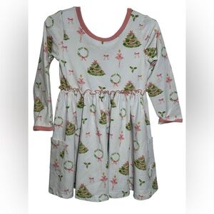 Serendipity‎ By Shrimp and Grits Christmas Ballet with pockets Size XS Holiday